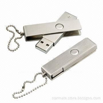Metal Swivel USB Flash Drives, Users with Reliable and Portable Storage/2.22 x 0.53 x 0.31-inch Size